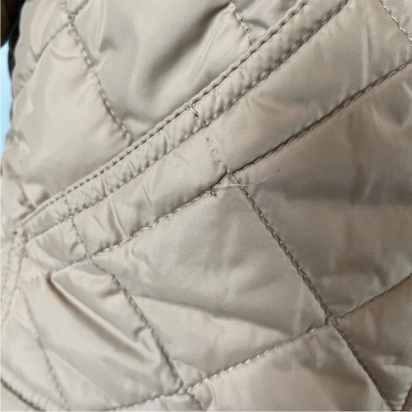 C.C. Filson Co. Women’s Size Large Quilted Snap Button Tan Brown Puffer Jacket - Picture 6 of 8